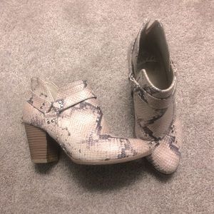 Fergalicious snakeskin boot